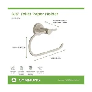Symmons 353TPSTN Soporte de pared para papel higiénico_4