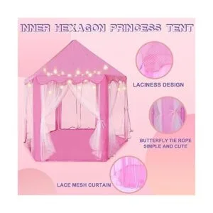 Ceither Princess Castle Tienda de campaña para niñas con_4