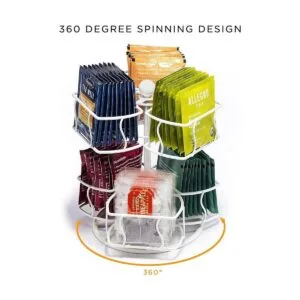 Sorbus Carrusel giratorio de bolsas de té organizador de_4