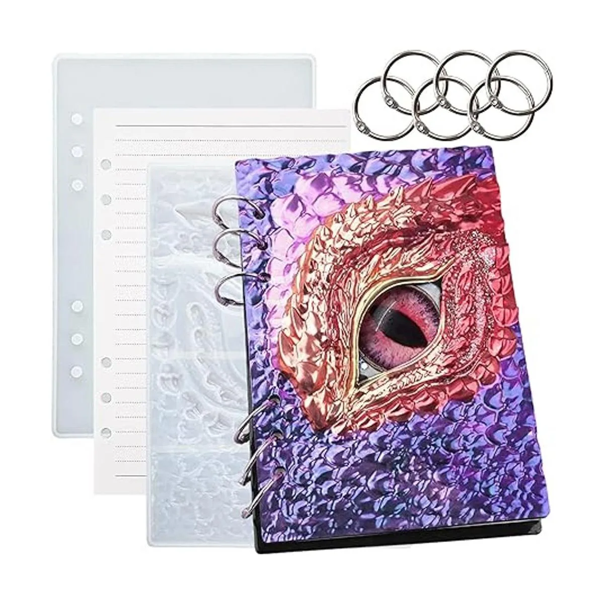 Juego de 48 moldes de silicona de resina para cuaderno de_1