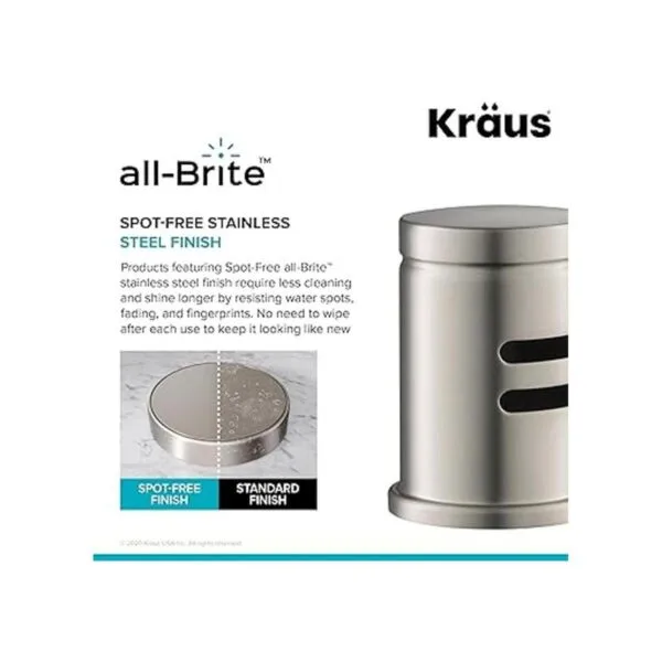KRAUS Acero inoxidable AllBrite sin manchas para_3
