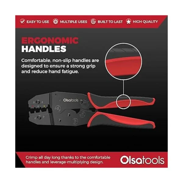 Olsa Tools Crimpadora de alambre de trinquete_4