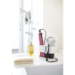 YAMAZAKI Home Soporte para secadora de soplado y rizador_4