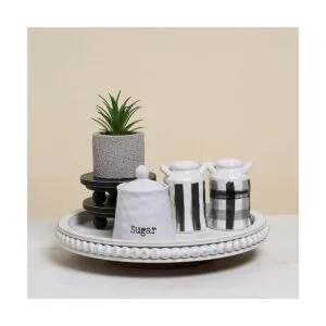HPC Decor Lazy Susan de 12 pulgadas organizador de madera_2