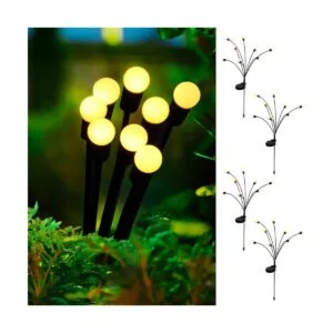 4Pack Solar Powered Firefly Lights Outdoor Waterproof_1