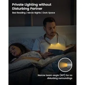 Glocusent Luz LED de lectura mejorada para el cuello luz_4