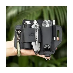 Topstache Funda multiherramienta de cuero organizador de_6