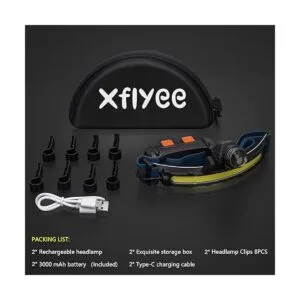 Faro frontal LED recargable súper brillante de 1000_6