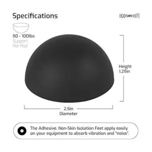 Almohadillas de aislamiento de altavoz de silicona platino_4