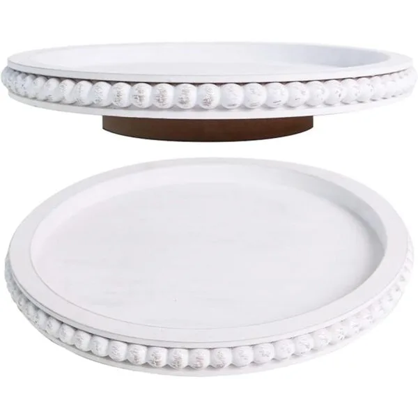 HPC Decor Lazy Susan de 12 pulgadas organizador de madera_1