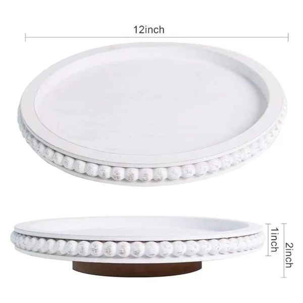 HPC Decor Lazy Susan de 12 pulgadas organizador de madera_6