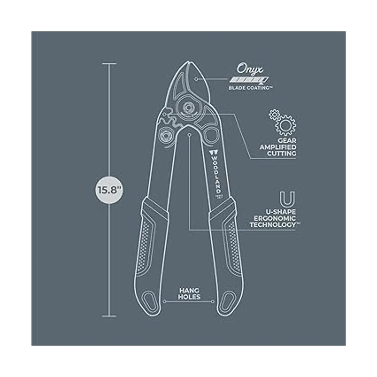 Woodland Tools Co. Duralight Mini cortador portátil de 16_4