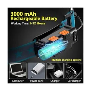 Faro frontal LED recargable súper brillante de 1000_3