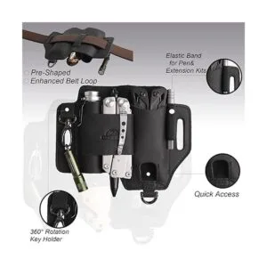 Topstache Funda multiherramienta de cuero organizador de_4