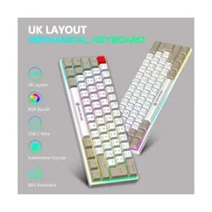 60 Mechanical Keyboard Dye Sublimation PBT Keycap RGB_4