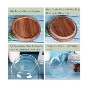 Large Glass Jar with Lid 1 Gallon Large glass Storage_3