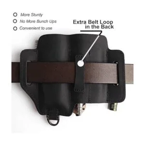 Topstache Funda multiherramienta de cuero organizador de_3