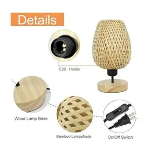 DLLT Lámpara de escritorio pequeña lámpara de mesa_4