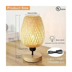 DLLT Lámpara de escritorio pequeña lámpara de mesa_3