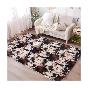 Aimuan Alfombra suave y lanuda para perro divertida_3