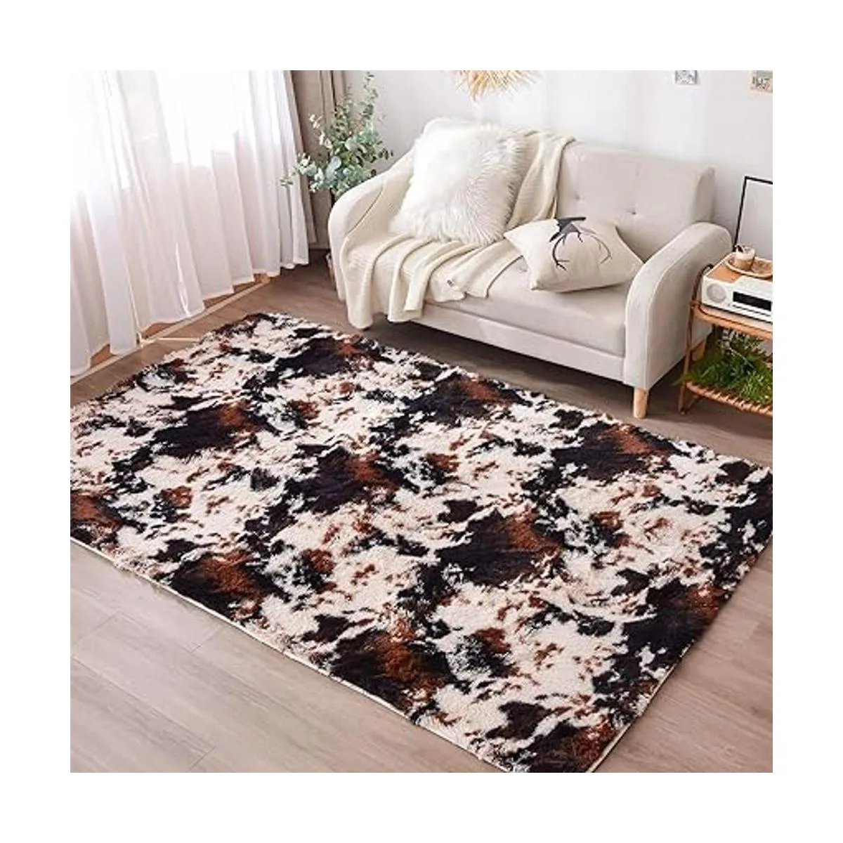 Aimuan Alfombra suave y lanuda para perro divertida_3