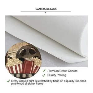 Póster artístico de lienzo de película vintage en negro y_6