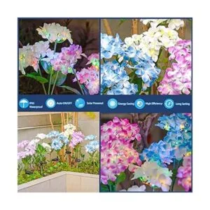 TONULAX Luces solares de jardín Paquete de 3 luces_4