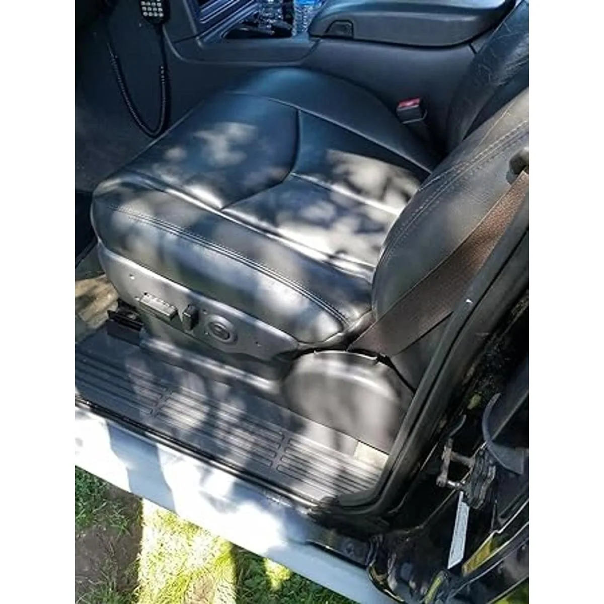 ECOTRIC Funda de asiento inferior de cuero para buzo gris_3