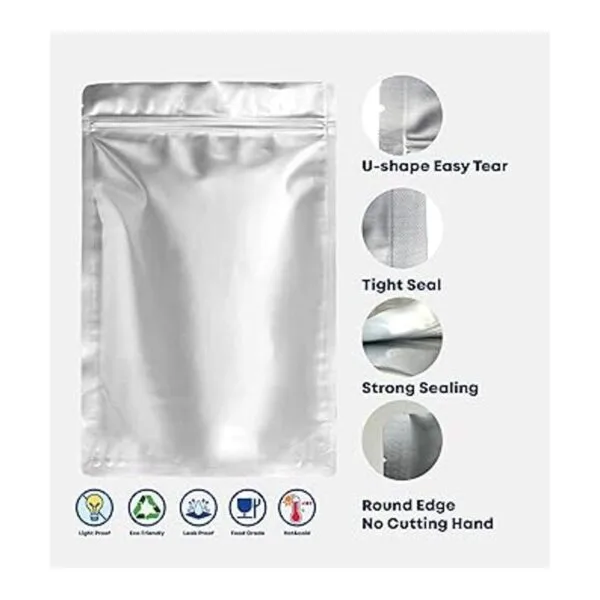 100 bolsas de Mylar para almacenamiento de alimentos 10_4
