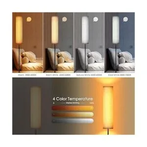 Lámpara de pie con control remoto para dormitorio sala de_2