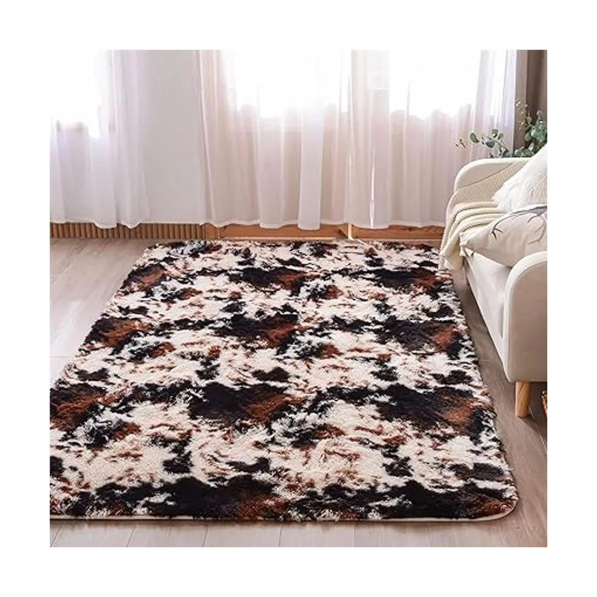 Aimuan Alfombra suave y lanuda para perro divertida_4