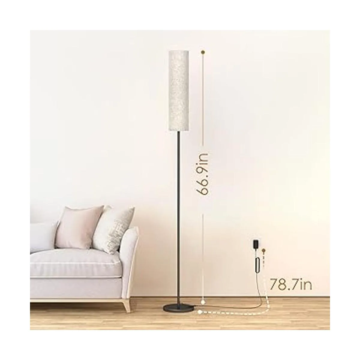 Lámpara de pie con control remoto para dormitorio sala de_4