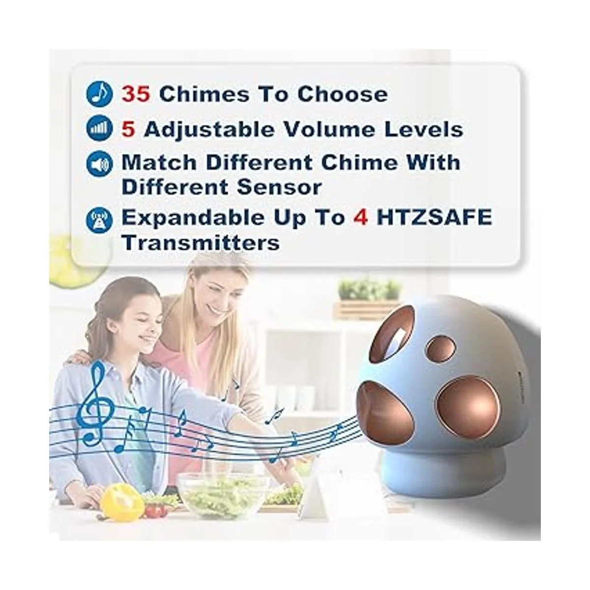 HTZSAFE Alarma de entrada de 12 milla de largo alcance_3