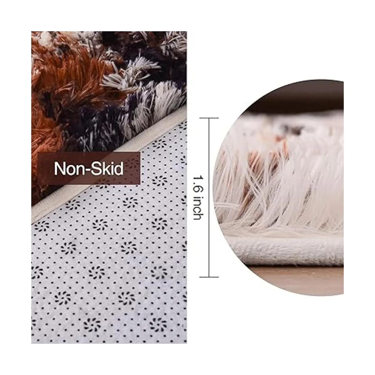 Aimuan Alfombra suave y lanuda para perro divertida_2