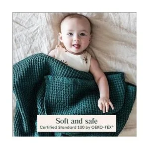 Simka Rose Manta de gofre mantas de bebé para niños y_3
