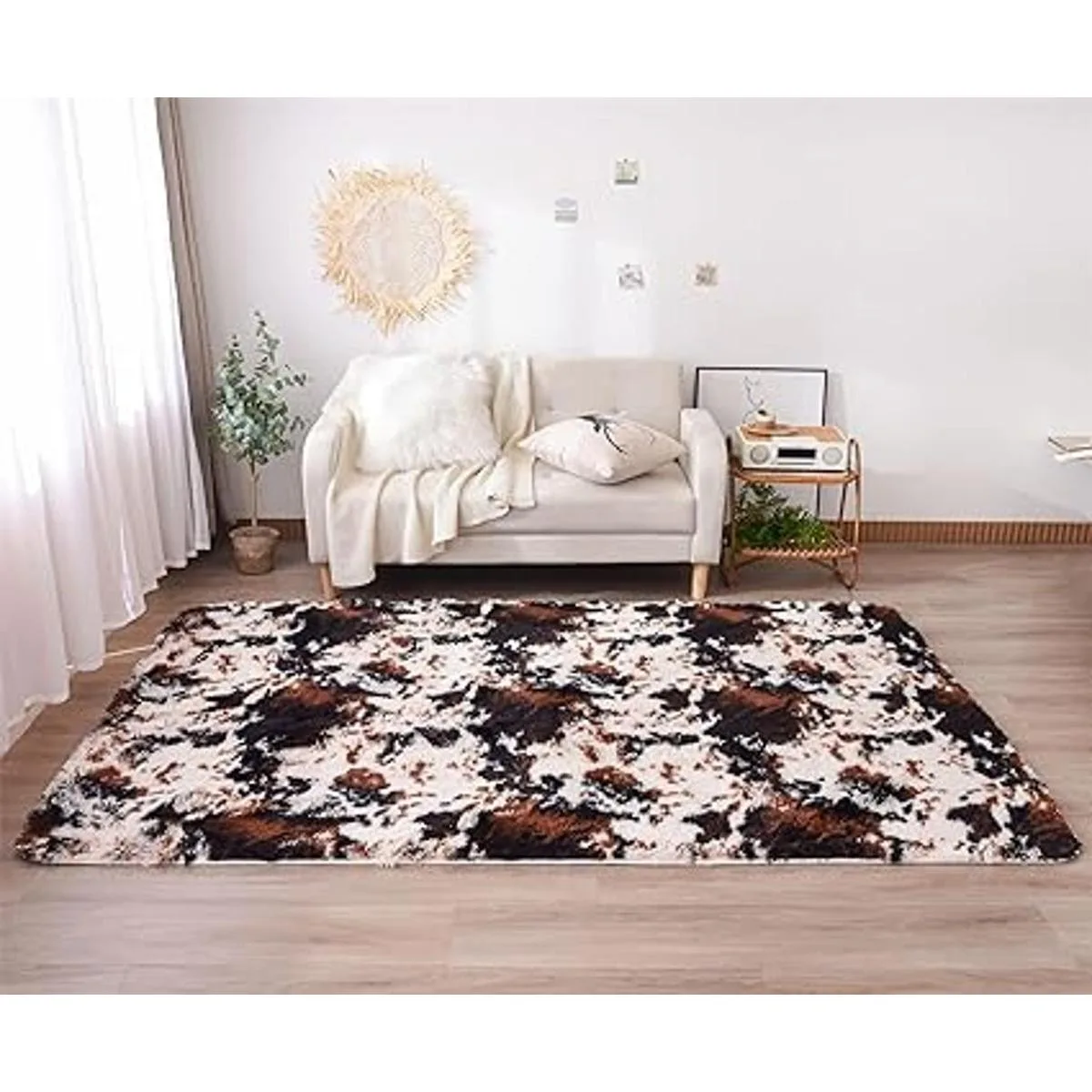 Aimuan Alfombra suave y lanuda para perro divertida_1