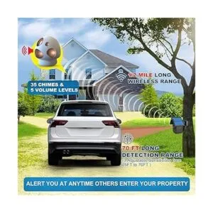 HTZSAFE Alarma de entrada de 12 milla de largo alcance_2