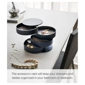 YAMAZAKI home Bandeja de accesorios Tower de 4 niveles_4