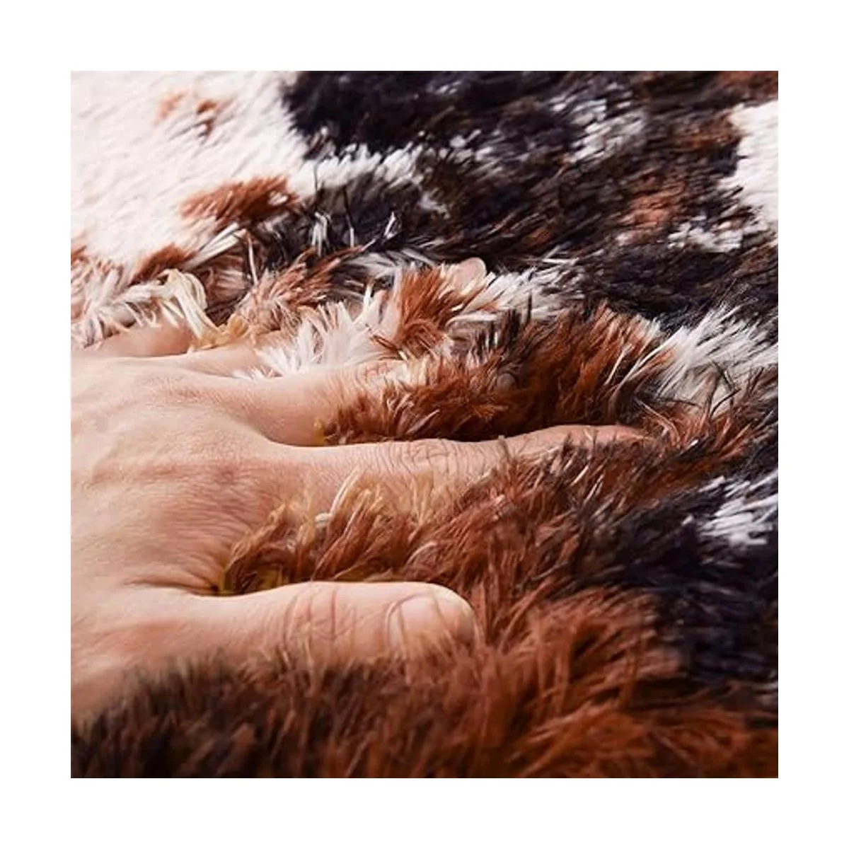 Aimuan Alfombra suave y lanuda para perro divertida_5