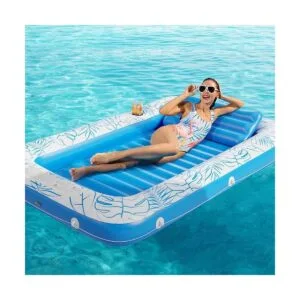 Jasonwell Flotador inflable para piscina bronceado 4 en_6