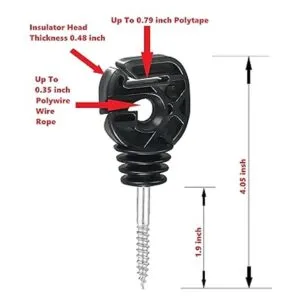 RiteFENCE Aislador eléctrico de tornillo multiuso PK100_2