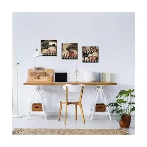 Póster artístico de lienzo de película vintage en negro y_3