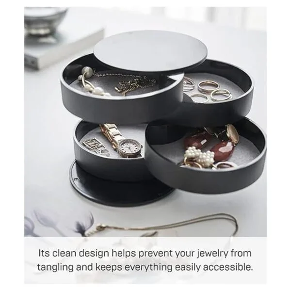 YAMAZAKI home Bandeja de accesorios Tower de 4 niveles_5