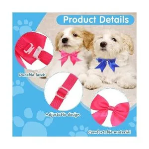 100 lazos para perros a granel con collar ajustable_3