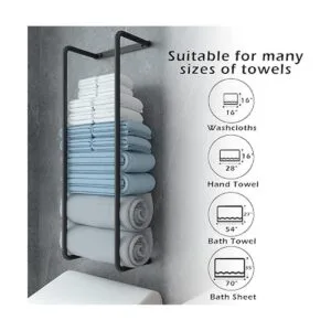 Toallero para baño organizador de baño de acero_3