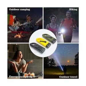 6 linternas de manivela con energía solar recargables de_7