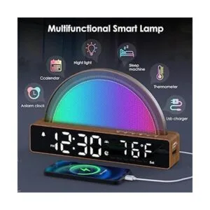 Reloj despertador de amanecer simulador de luz de_6