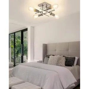 Lámpara de techo semiempotrada de 4 luces moderna lámpara_5