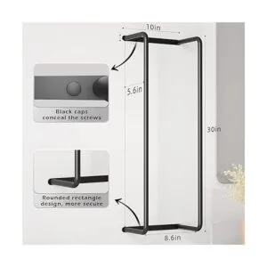 Toallero para baño organizador de baño de acero_5