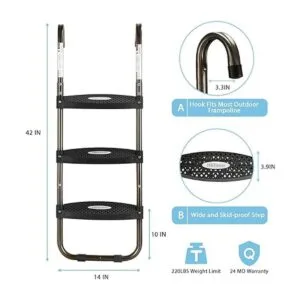 HBTower Trampoline Ladder Trampoline Steps with_3